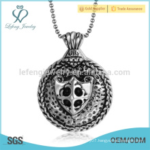 Fashion design stainless steel vial pendant,pendant jewel,skull head pendant
